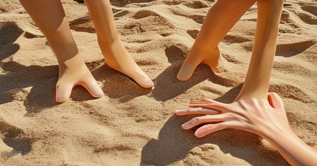 넓은 밑면과 좁은 다리 캠핑 의자의 밑바닥 구조 비교